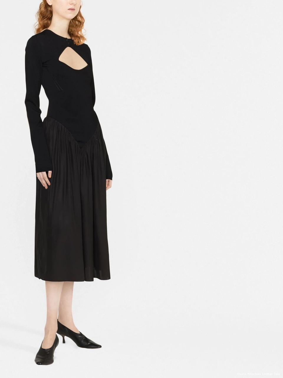Cheap Women long-sleeved dress panelled Stella midi McCartney 0819
